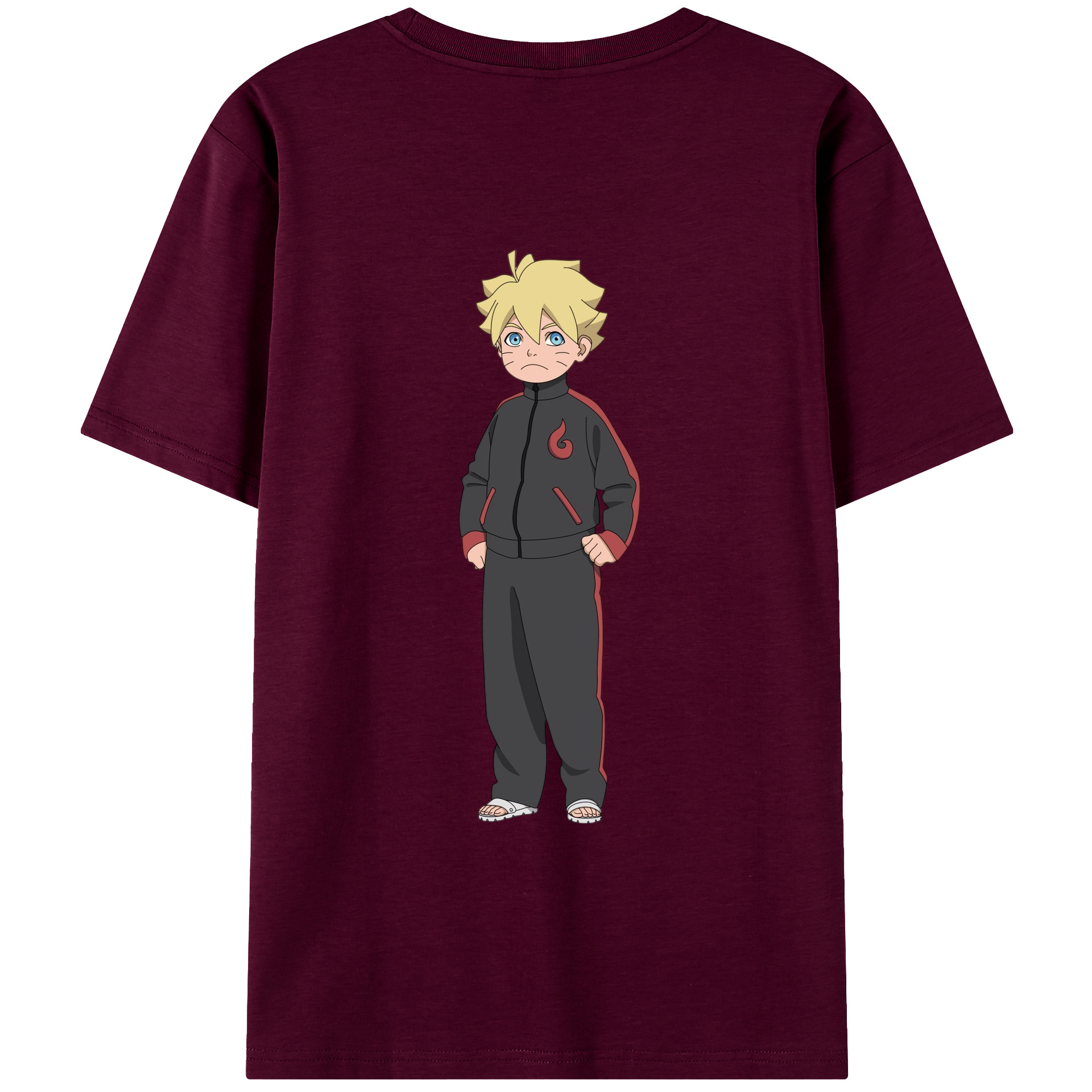 （画像用） NARUTO -ナルト- うずまき ボルト Uzumaki Boruto レディース半袖Tシャツ(バックプリント)